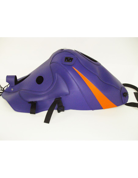Tapis de réservoir BAGSTER Kawasaki 1100 ZZR 1993-2001 Violet Foncé / Orange