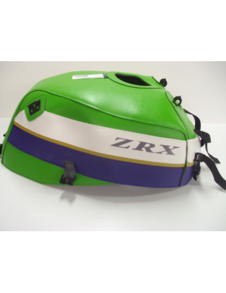 Tapis de réservoir BAGSTER Kawasaki 1100/1200 ZRX 1997-2007 Vert / Blanc / Violet Foncé