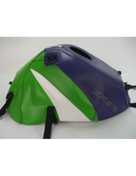 Tapis de réservoir BAGSTER Kawasaki 600/636 ZX-6R 1998-2002 Bleu de Chine / Vert / Blanc