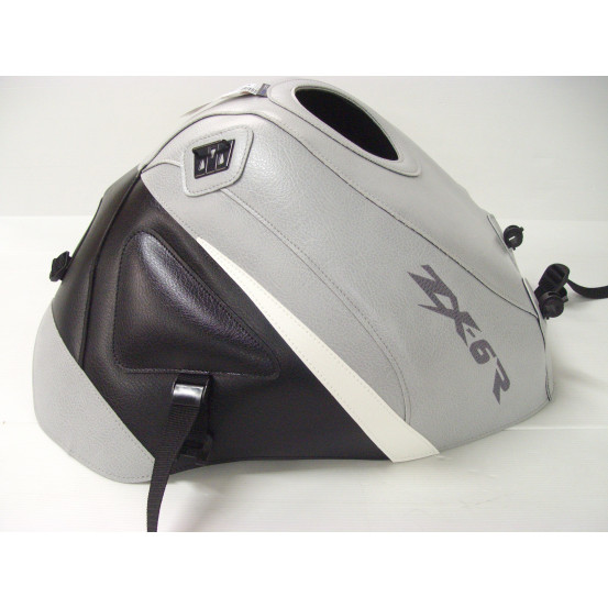 Tapis de réservoir BAGSTER Kawasaki 600/636 ZX-6R 1998-2002 Gris Clair / Noir / Blanc