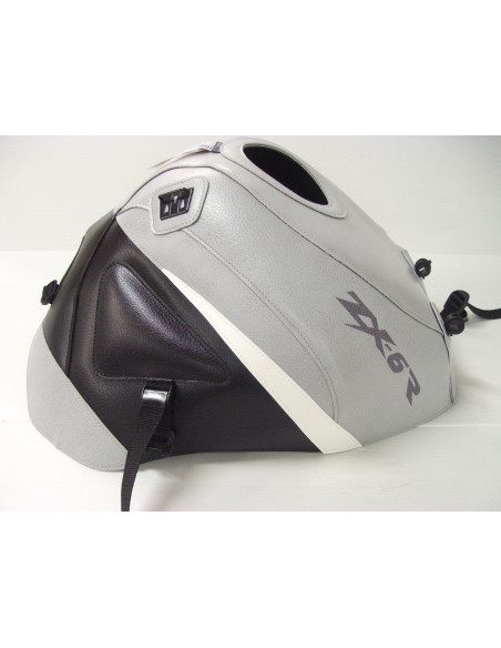 Tapis de réservoir BAGSTER Kawasaki 600/636 ZX-6R 1998-2002 Gris Clair / Noir / Blanc