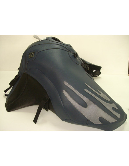 Tapis de réservoir BAGSTER Triumph 900/955 Tiger 1999-2006 Bleu Nuit / Acier