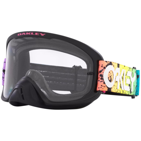 Masque cross OAKLEY O-Frame 2.0 Pro MX Splatter Noir Clair - Écran Clair