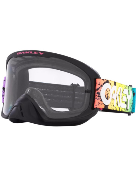 Masque cross OAKLEY O-Frame 2.0 Pro MX Splatter Noir Clair - Écran Clair