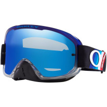 Masque cross OAKLEY O-Frame 2.0 Pro MX TLD Stripes Bleu Gris - Écran Iridium Noir Ice