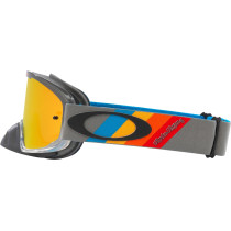 Masque cross OAKLEY O-Frame 2.0 Pro MX TLD Stripes Gris Jaune - Écran Iridium Rouge 2