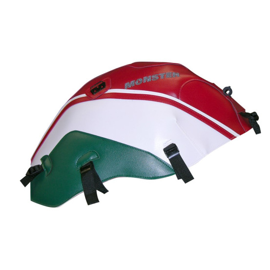Tapis de réservoir BAGSTER Ducati 600/1000 Monster S4/S2R/S4R 2000-2008 Rouge / Blanc / Vert Foncé