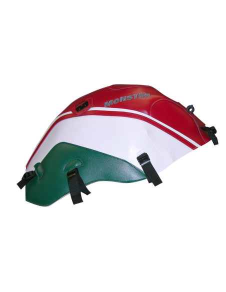 Tapis de réservoir BAGSTER Ducati 600/1000 Monster S4/S2R/S4R 2000-2008 Rouge / Blanc / Vert Foncé