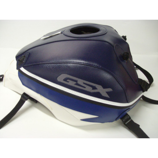 Tapis de réservoir BAGSTER Suzuki 1400 GSX 2001-2007 Bleu Foncé / Blanc / Bleu