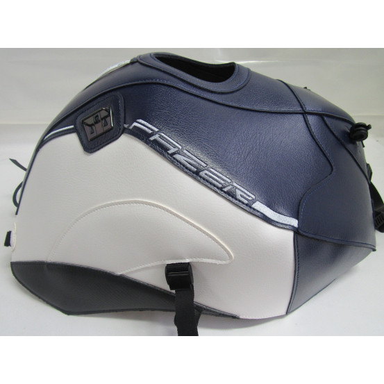 Tapis de réservoir BAGSTER Yamaha 1000 FZ1 Fazer S 2006-2015 Bleu Foncé / Blanc