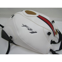 Tapis de réservoir BAGSTER Yamaha 1000 FZ1 N 2006-2015 Blanc / Rouge