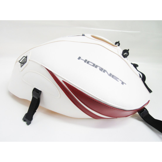 Tapis de réservoir BAGSTER Honda 600 CB Hornet S / SF 2007-2010 Blanc / Rouge Foncé