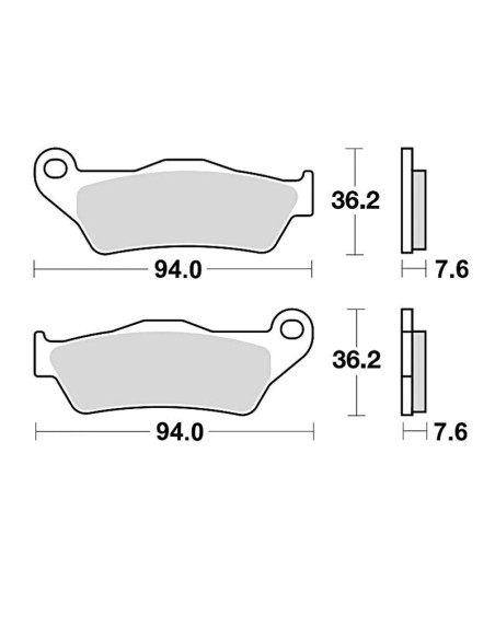 Plaquettes de frein BRAKING 746