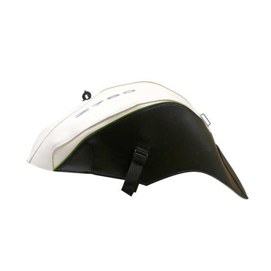 Tapis de réservoir BAGSTER Kawasaki Z 750 2007-2012 Blanc / Noir / Liseré Vert Nacre