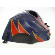 Tapis de réservoir BAGSTER Honda 1000 CBR RR 2008-2011 Bleu Foncé / Rouge Or