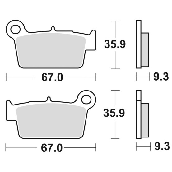 Plaquettes de frein BRAKING 890