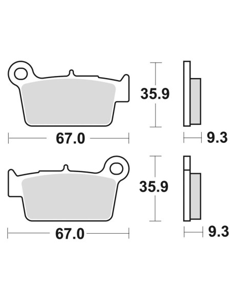 Plaquettes de frein BRAKING 890