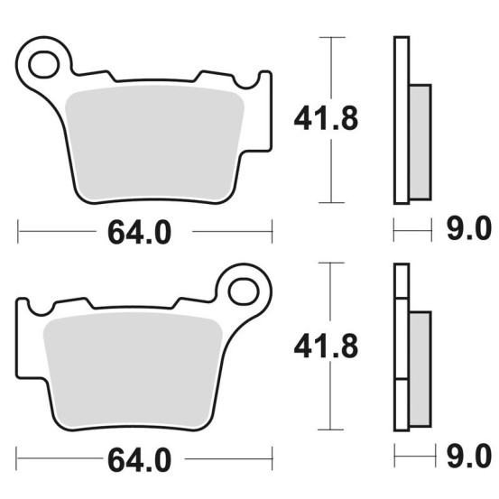 Plaquettes de frein BRAKING 891