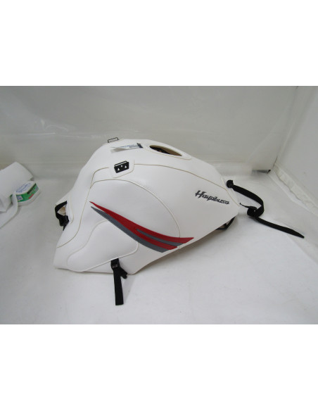 Tapis de réservoir BAGSTER Suzuki 1300 GSX R Hayabusa 2008-2017 Blanc / Rouge / Acier