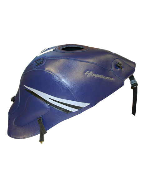 Tapis de réservoir BAGSTER Suzuki 1300 GSX R Hayabusa 2008-2017 Bleu Foncé / Acier / Noir
