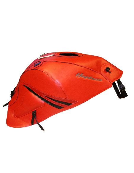 Tapis de réservoir BAGSTER Suzuki 1300 GSX R Hayabusa 2008-2017 Vermillon Nacre / Rouge Foncé / Noir