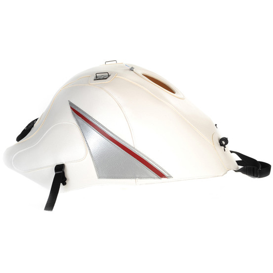 Tapis de réservoir BAGSTER Suzuki 1300 GSX R Hayabusa 2008-2017 Blanc / Argent Rouge Fonce