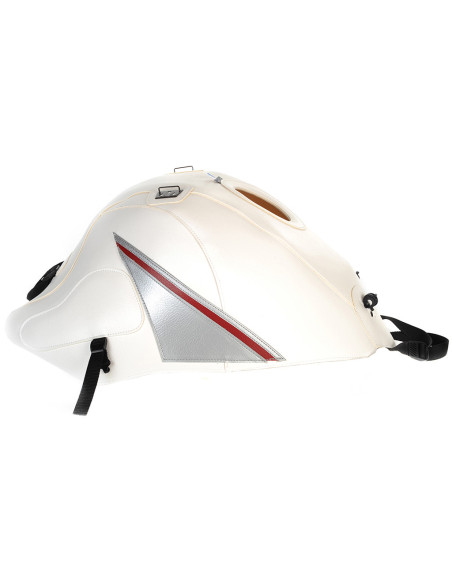 Tapis de réservoir BAGSTER Suzuki 1300 GSX R Hayabusa 2008-2017 Blanc / Argent Rouge Fonce