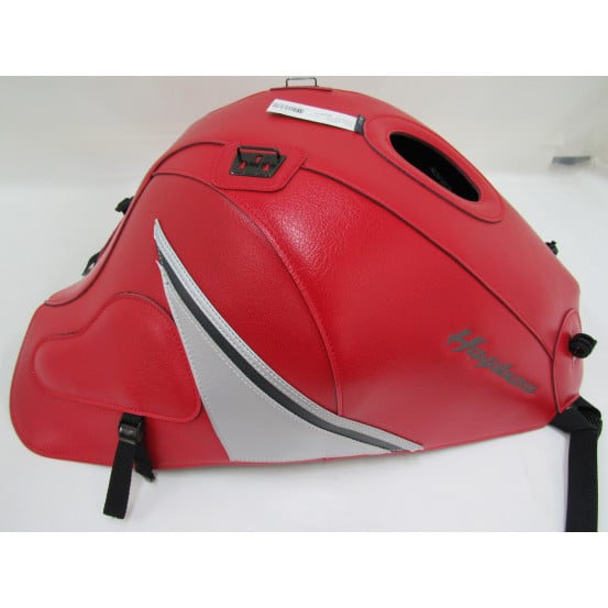 Tapis de réservoir BAGSTER Suzuki 1300 GSX R Hayabusa 2008-2017 Rouge / Argent / Anthracite