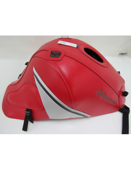 Tapis de réservoir BAGSTER Suzuki 1300 GSX R Hayabusa 2008-2017 Rouge / Argent / Anthracite