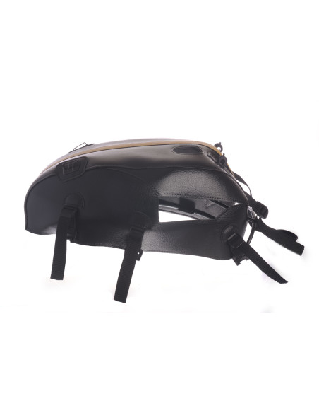Tapis de réservoir BAGSTER Triumph 800/900 Bonneville 2008-2013 900 Scrambler 2008-2015 900 Thruxton 2008-2013 Noir / Moutarde