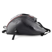 Tapis de réservoir BAGSTER Yamaha 800 FZ8 2010-2016 Noir / Acier / Noir / Liseré Rouge
