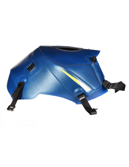 Tapis de réservoir BAGSTER Suzuki 750 GSR 2011-2016 Bleu Gitane / Blanc / Jaune Fluo