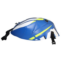 Tapis de réservoir BAGSTER Suzuki 600 GSX R 2011-2016 750 GSX R 2012-2016 Bleu Gitane / Blanc / Jaune Fluo / Noir