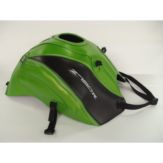 Tapis de réservoir BAGSTER Kawasaki Z 750 R 2011-2012 Vert Nacre / Noir / Liseré Argent