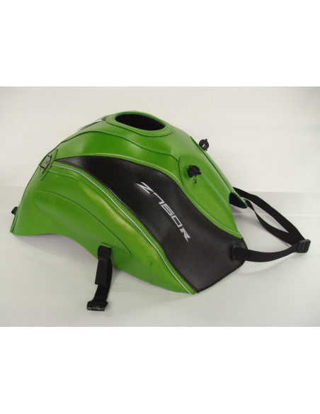 Tapis de réservoir BAGSTER Kawasaki Z 750 R 2011-2012 Vert Nacre / Noir / Liseré Argent