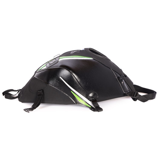 Tapis de réservoir BAGSTER Kawasaki Z 800 2013-2016 Noir Mat / Noir / Vert Nacre / Argent