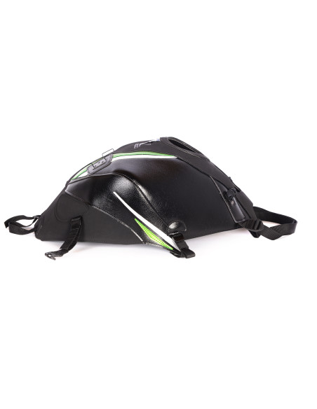 Tapis de réservoir BAGSTER Kawasaki Z 800 2013-2016 Noir Mat / Noir / Vert Nacre / Argent