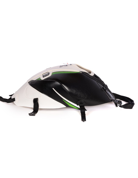 Tapis de réservoir BAGSTER Kawasaki Z 800 2013-2016 Noir Mat / Blanc / Noir / Blanc / Vert Nacre