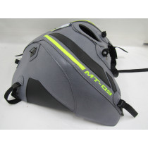 Tapis de réservoir BAGSTER Yamaha 850 MT-09 2014-2016 Acier / Noir / Jaune Fluo