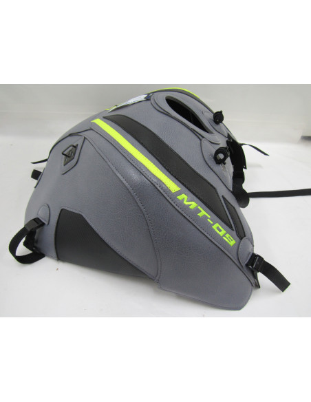 Tapis de réservoir BAGSTER Yamaha 850 MT-09 2014-2016 Acier / Noir / Jaune Fluo