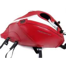Tapis de réservoir BAGSTER Ducati 821/1200 Monster 2014-2017 Rouge / Déco Blanc