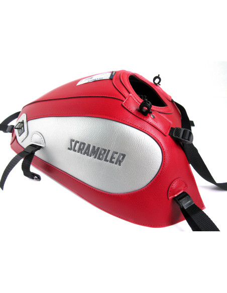 Tapis de réservoir BAGSTER Ducati 800 Scrambler 2015-2017 Rouge / Argent
