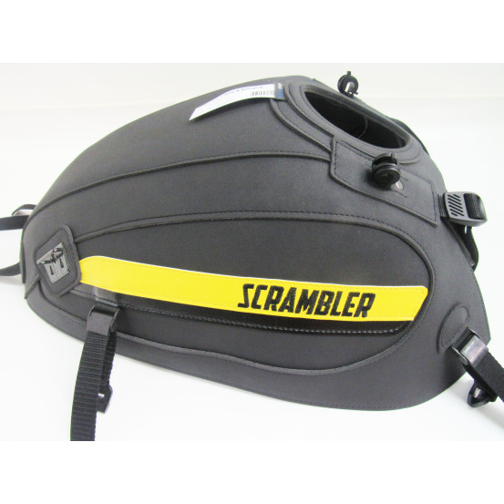 Tapis de réservoir BAGSTER Ducati 800 Scrambler 2015-2017 Noir Mat / Bouton d'Or / Noir