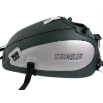 Tapis de réservoir BAGSTER Ducati 800 Scrambler 2015-2017 Vert Fonce / Gris Argent