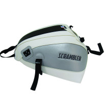 Tapis de réservoir BAGSTER Ducati 800 Scrambler 2015-2017 Blanc / Gris Argent