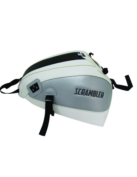 Tapis de réservoir BAGSTER Ducati 800 Scrambler 2015-2017 Blanc / Noir / Gris
