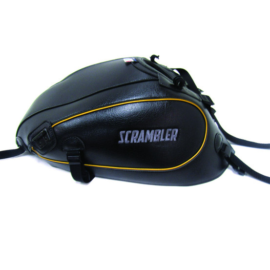 Tapis de réservoir BAGSTER Ducati 800 Scrambler 2015-2017 Noir / Liseré Jaune