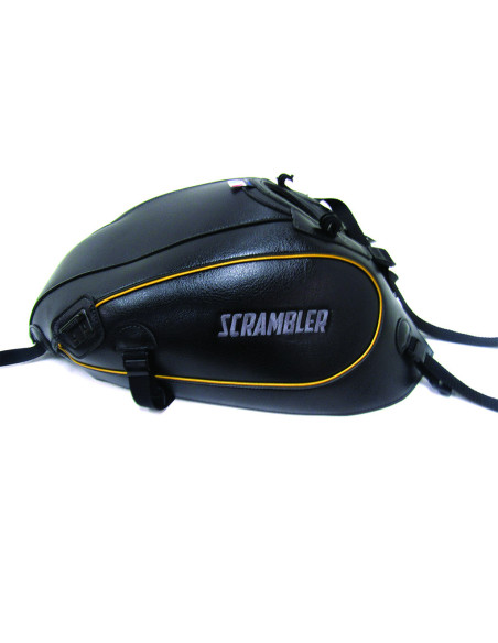 Tapis de réservoir BAGSTER Ducati 800 Scrambler 2015-2017 Noir / Liseré Jaune