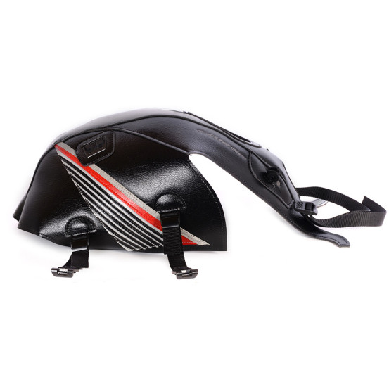 Tapis de réservoir BAGSTER Honda 125 CBF 2015-2016 Noir / Rouge / Noir / Gris