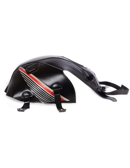 Tapis de réservoir BAGSTER Honda 125 CBF 2015-2016 Noir / Rouge / Noir / Gris